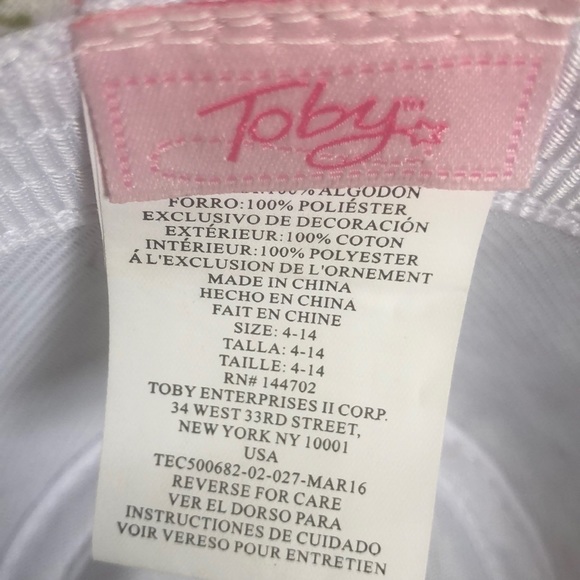 NEW LOOKING TOBY FLORAL HAT SIZE 4 - 14 - Picture 4 of 5